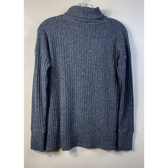 Athleta Women's Transit Pullover Turtleneck Sweater Charm Marble Ribbed Size S - Picture 2 of 9